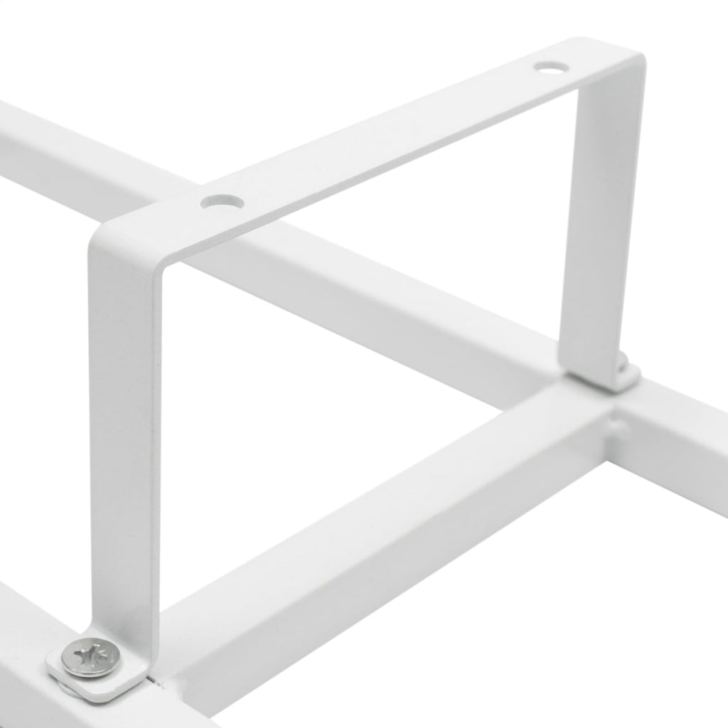 34 Inch Wall Mount Media Storage Rack, 3 pcs CD DVD Organizer Metal Shelf, White L278
