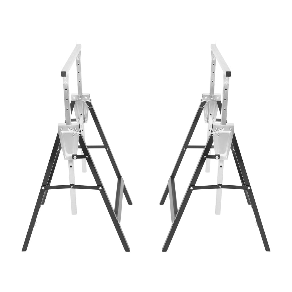2 Pack Heavy Duty Adjustable Folding Saw Horses K1989