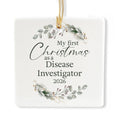 Ceramic 3-inch Square-Shaped Ornament I495