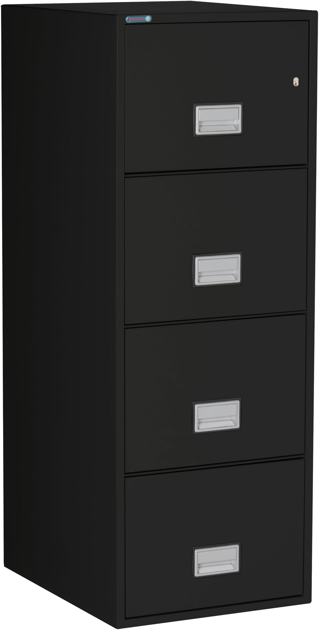 Black 4-Drawer Legal Fireproof File Cabinet G907