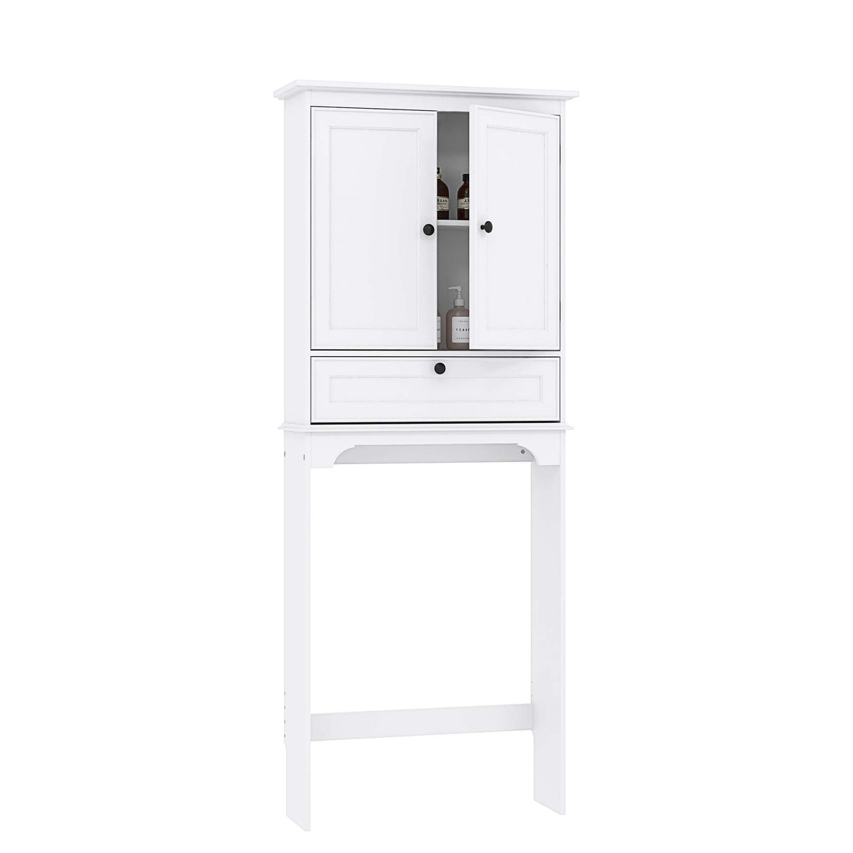 White Over the Toilet Storage Cabinet B267