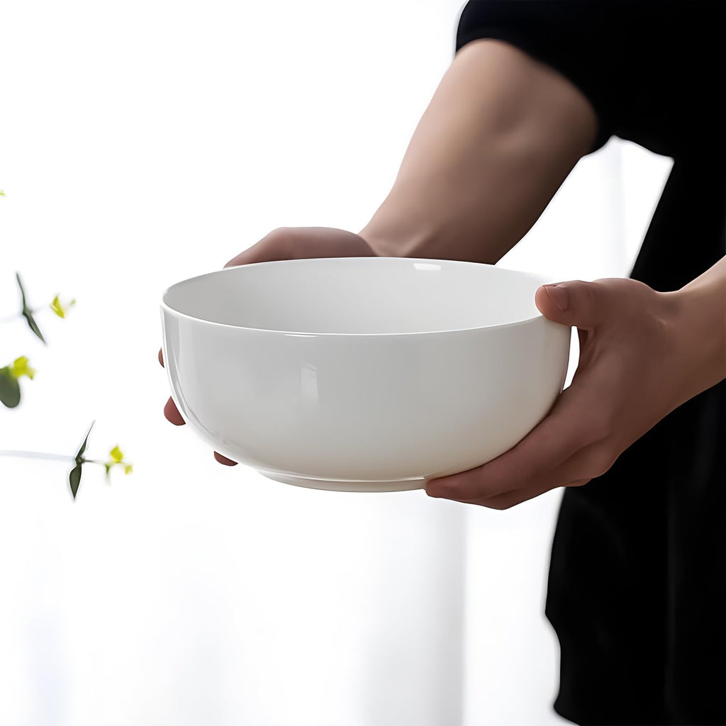40 oz Off White Ceramic Soup Bowls Set of 4 O572056