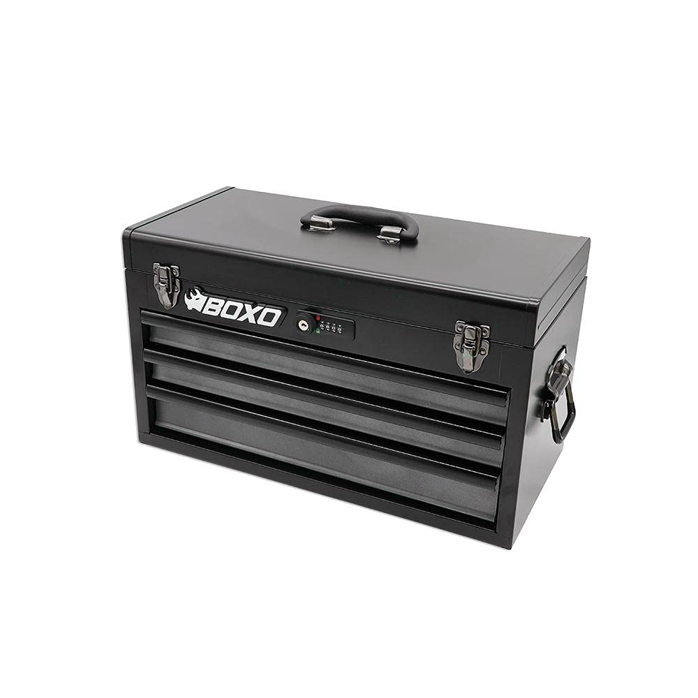 3-Drawer Steel Toolbox with Ball Bearing Drawers M748
