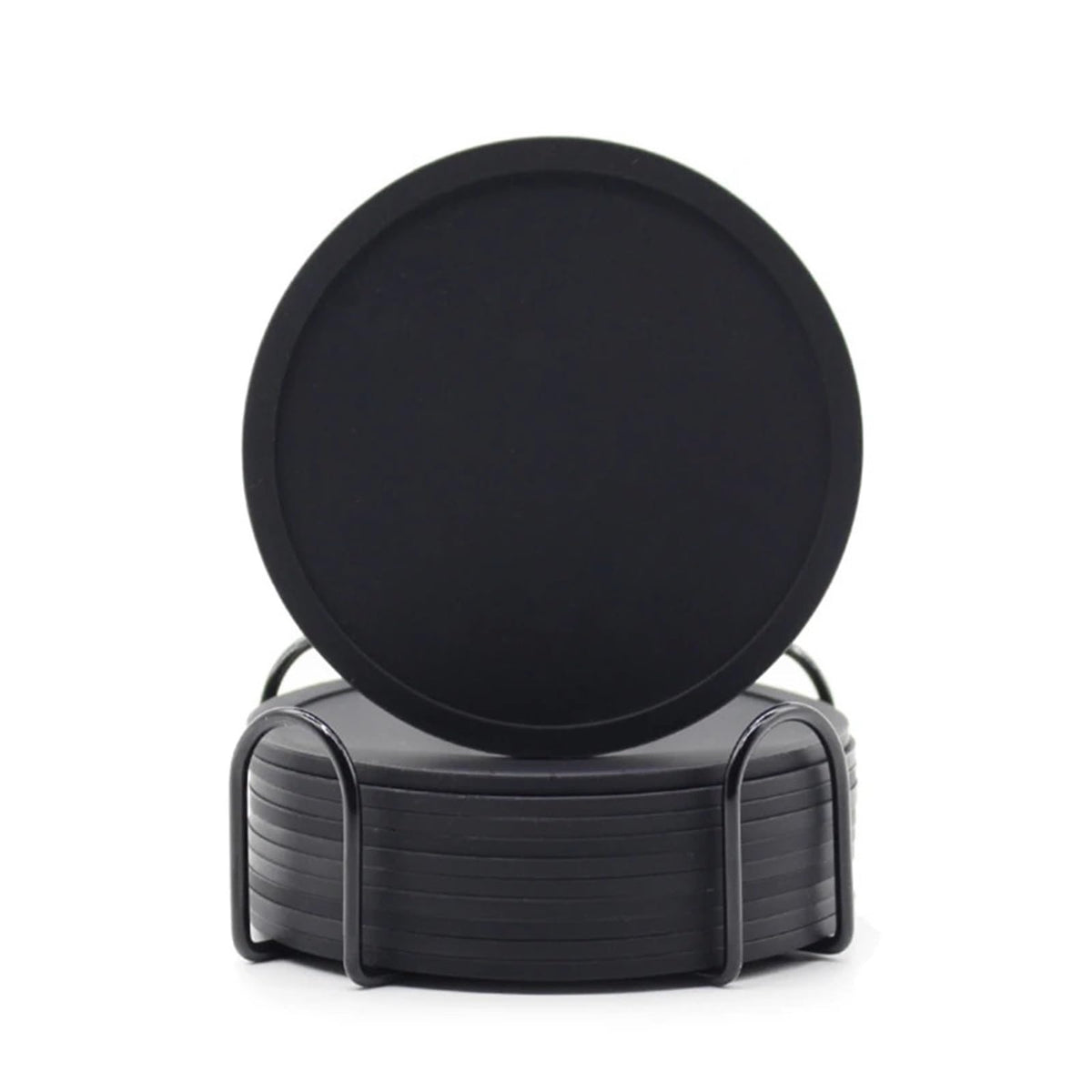 32 Pc Black Silicone Coasters M7201