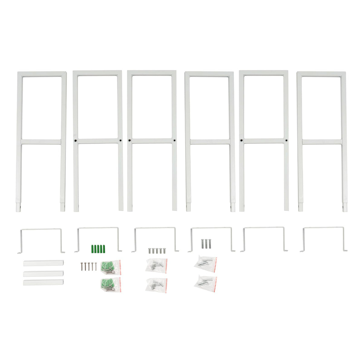 34 Inch Wall Mount Media Storage Rack, 3 pcs CD DVD Organizer Metal Shelf, White L278
