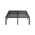18 Inch High Metal Full Size Platform Bed Frame, Black F296172