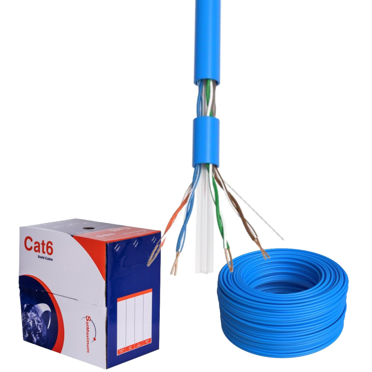 1000ft Plenum Cat6 Solid 23AWG Network Cable C478040