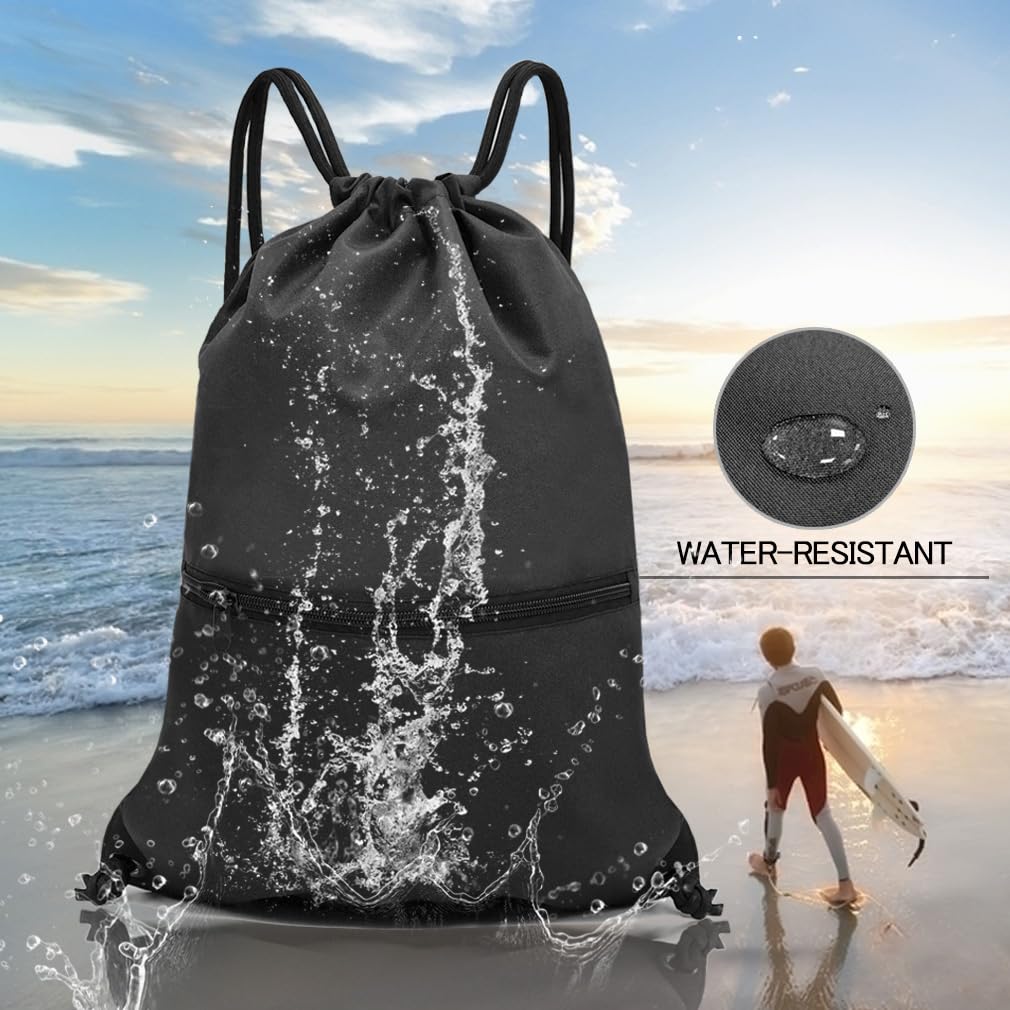 Drawstring Backpack Bag Sport Gym Sackpack A4024