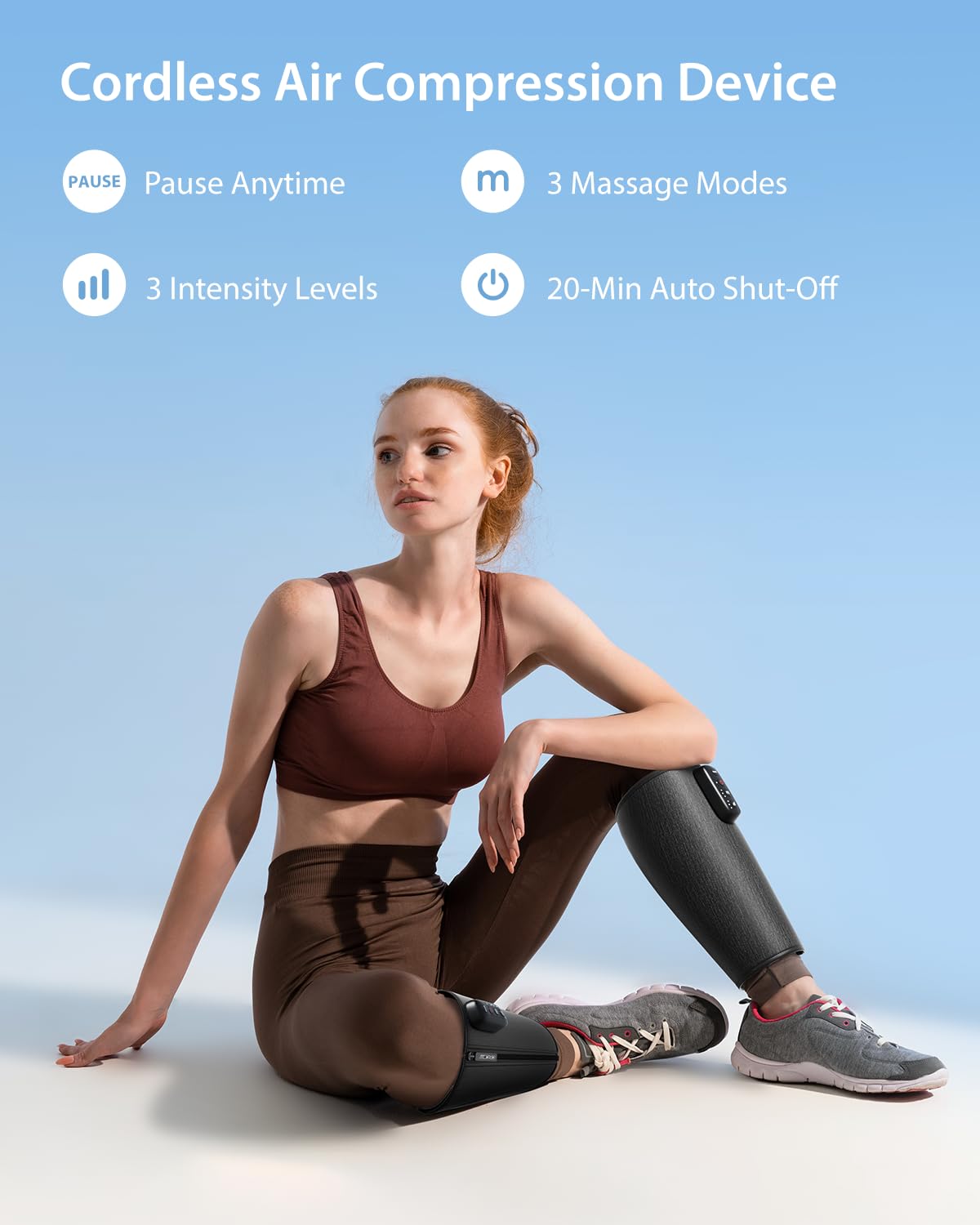 Cordless Calf Massager with 3 Intensities 3 Modes S29355