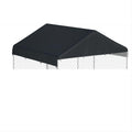 Black 10' x 10' Outdoor Dog Kennel Cover Q1469