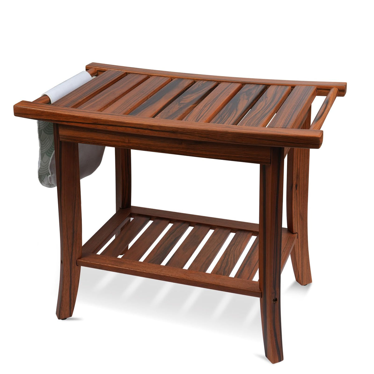 Teak Wood Shower Bench 22"×13"×19" P1097