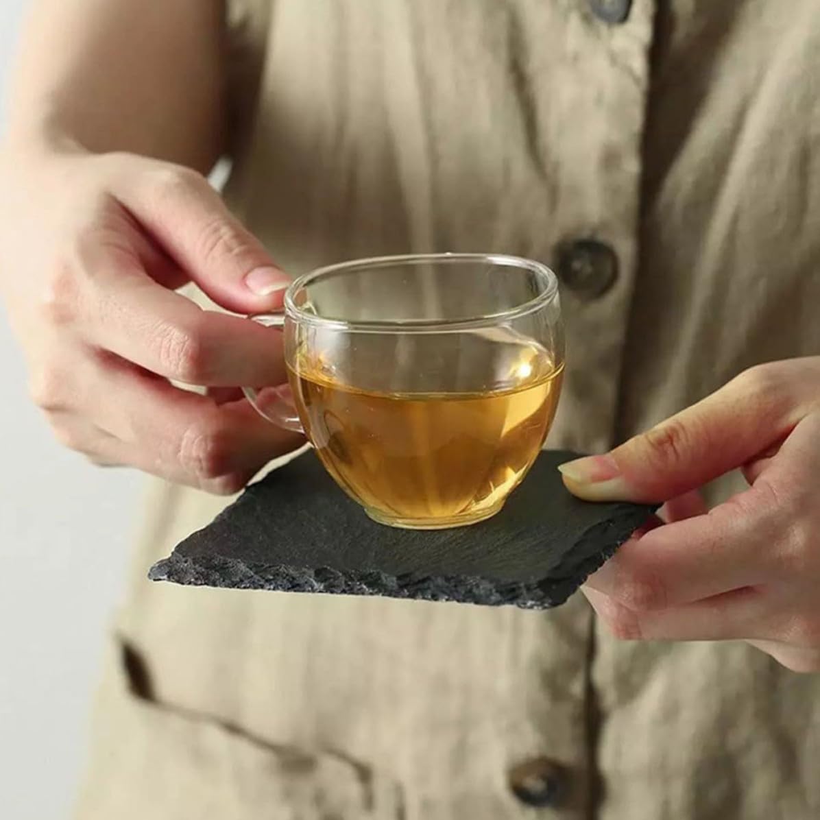 Natural Stone Table Coasters Y71596