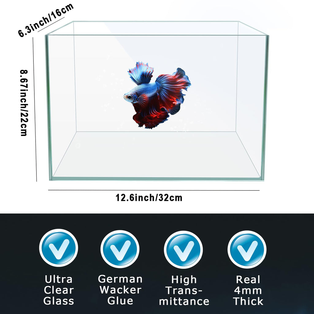 3 Gallon Nano Glass Aquarium with Separator Plate L243889