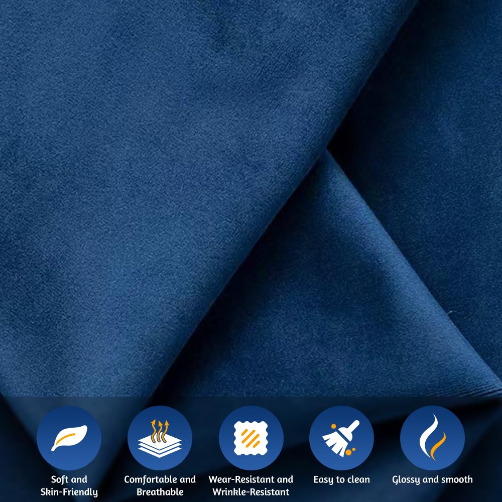 Blue Velvet King Size Sleeper Sofa S234