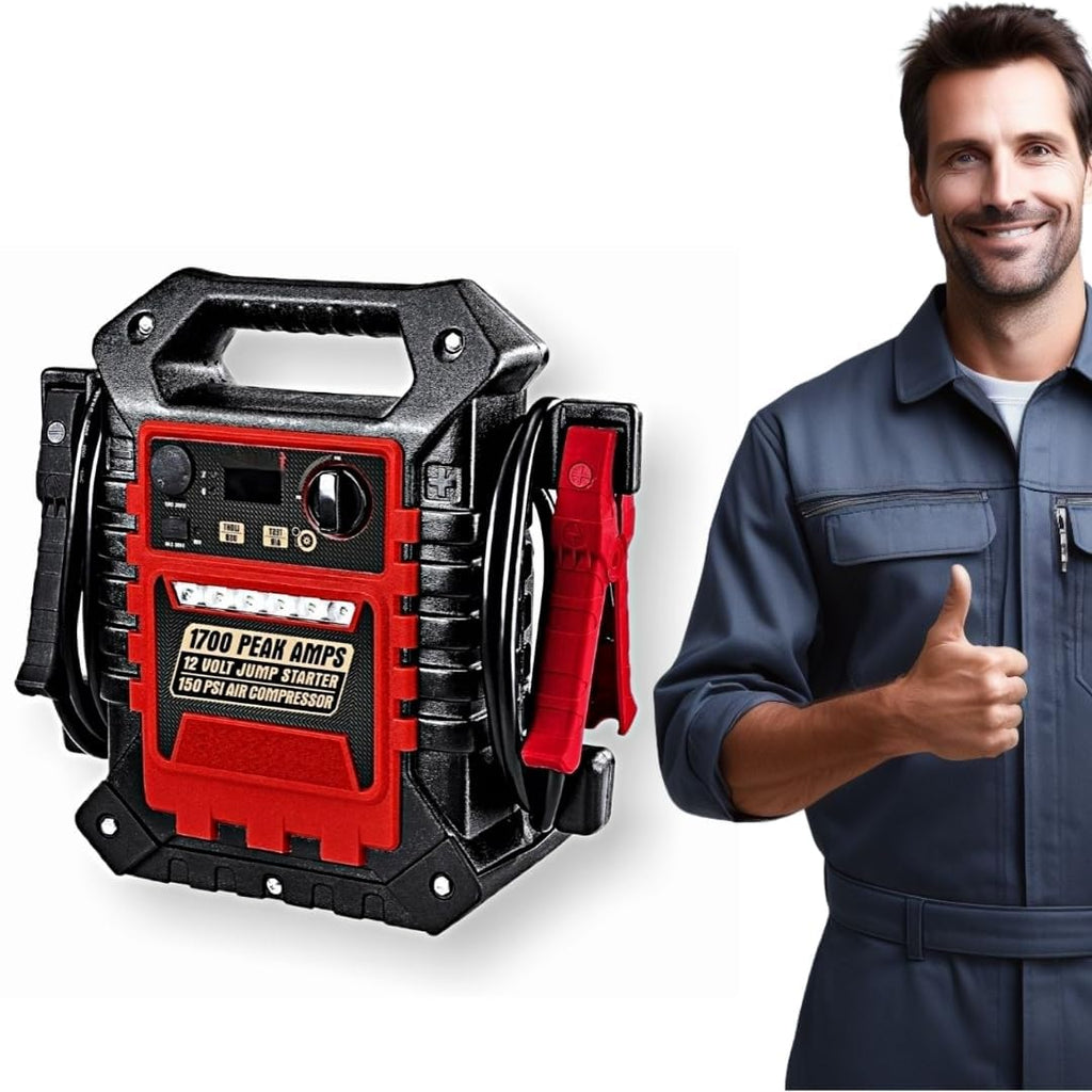 Portable Jump Starter & Power Pack with 150 PSI Air Compressor X9133