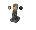 Black Cordless Phone System with Answering Machine F1350