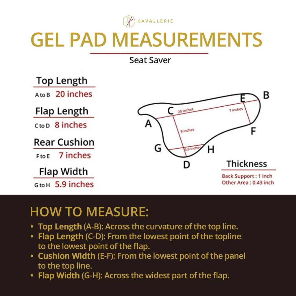 Gel English Saddle Pad P50569