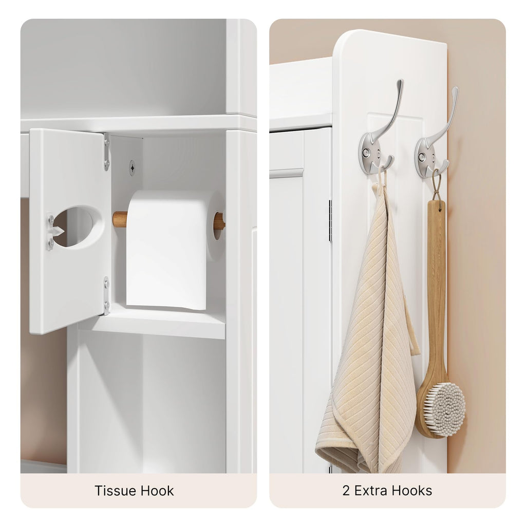 White Over The Toilet Storage Cabinet R8730