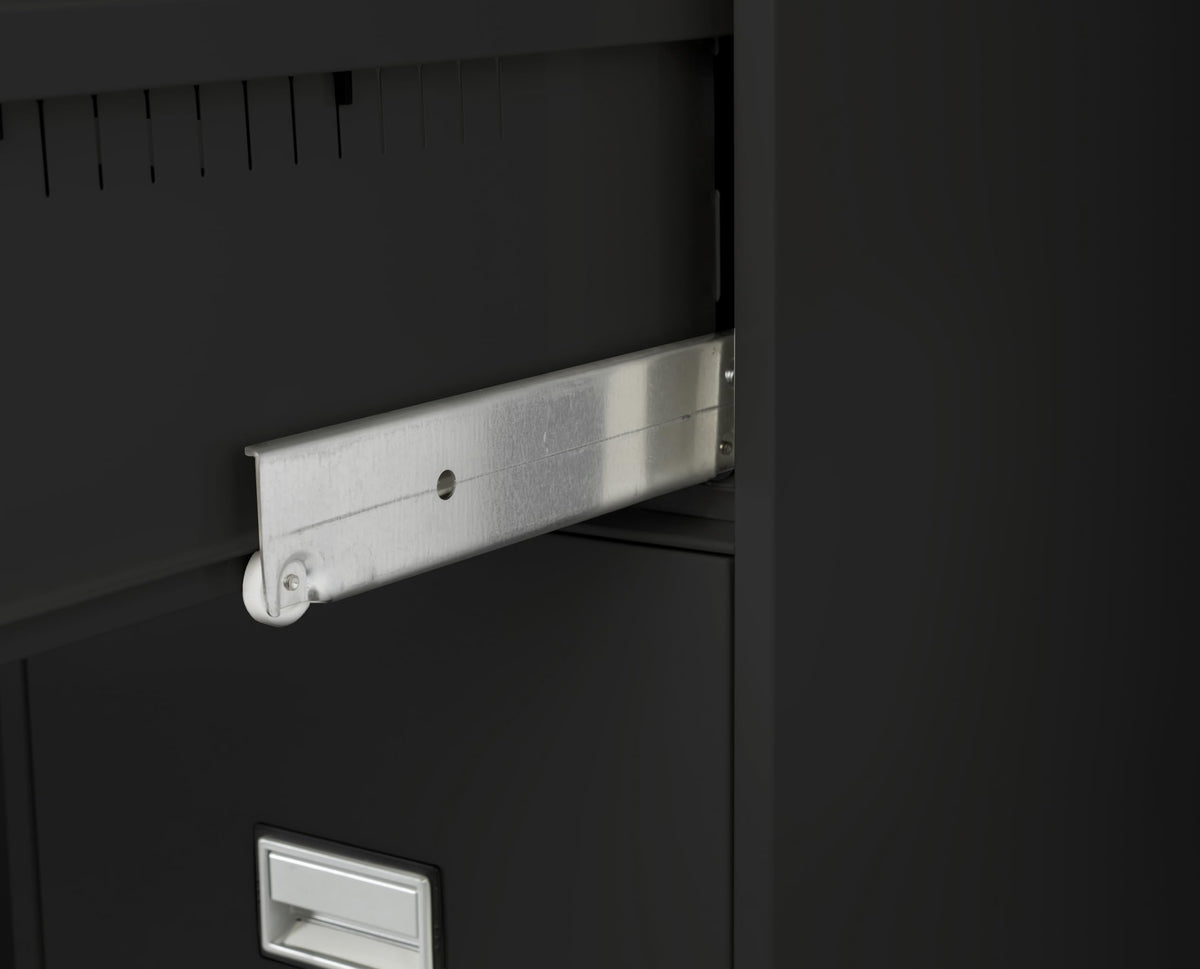 Black 4-Drawer Legal Fireproof File Cabinet G907