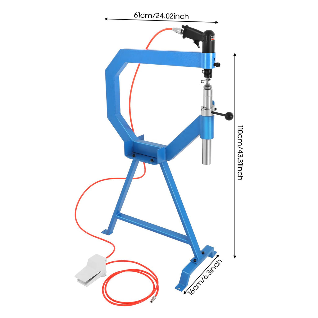 4" Throat Pneumatic Planishing Hammer with Steel Stand A206428