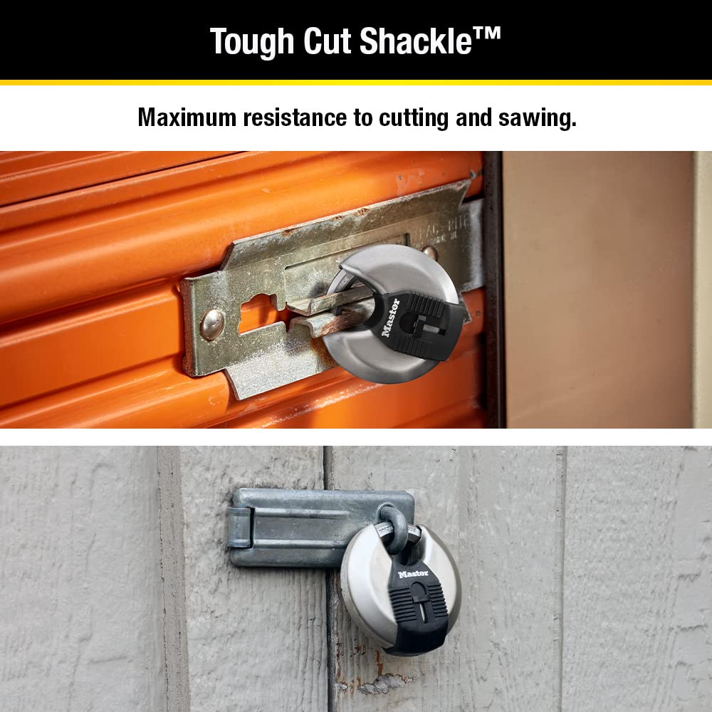 2-3/4-inch Wide Stainless Steel Disc Padlock G8306