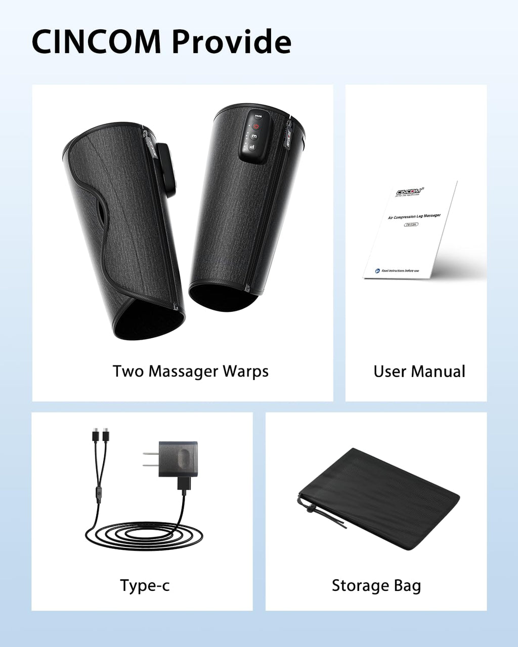 Cordless Calf Massager with 3 Intensities 3 Modes S29355