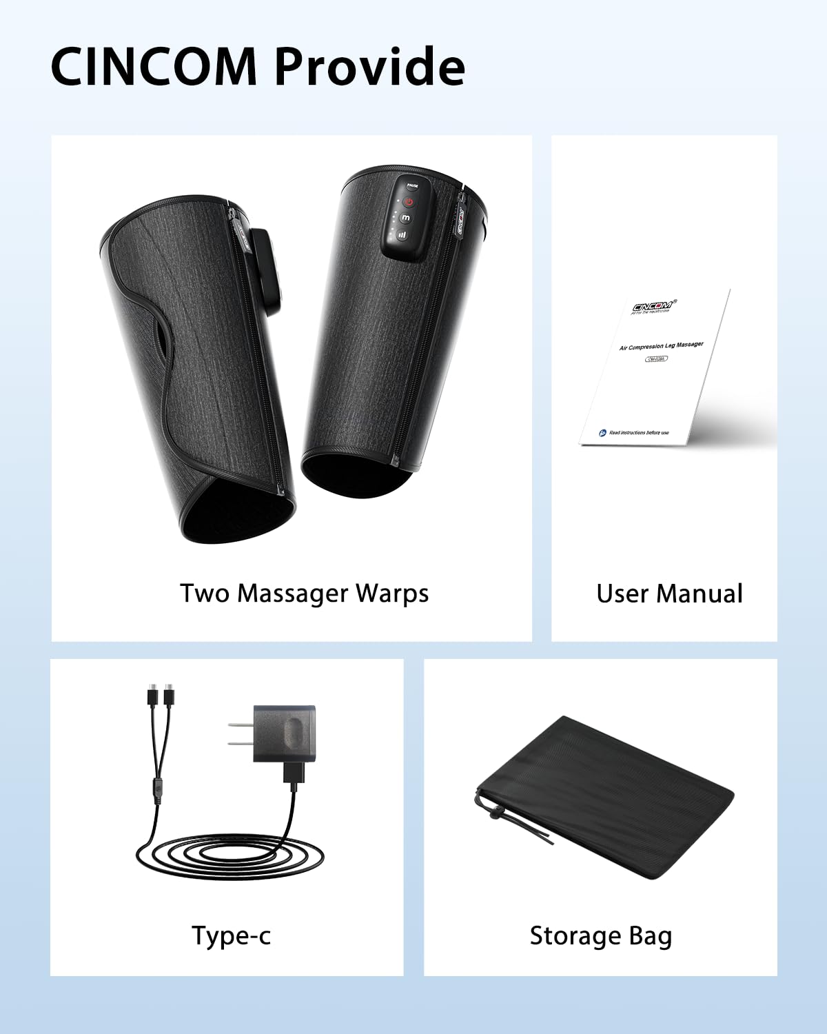 Cordless Calf Massager with 3 Intensities 3 Modes S29355