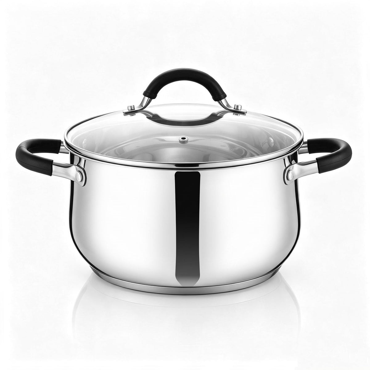 4 Quart Stainless Steel Stock Pot with Lid I705