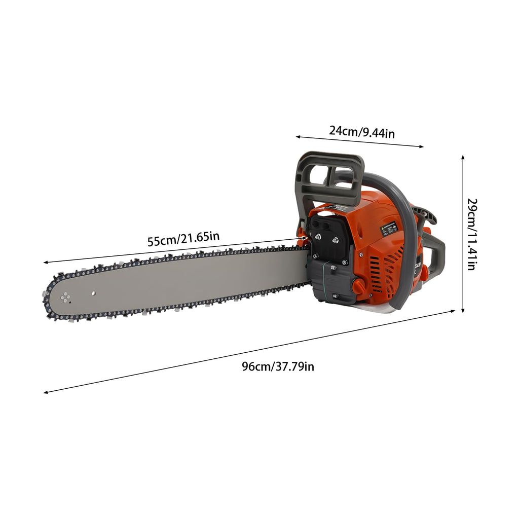 22 Inch 62cc 2-Stroke Gas Chainsaw Q69537