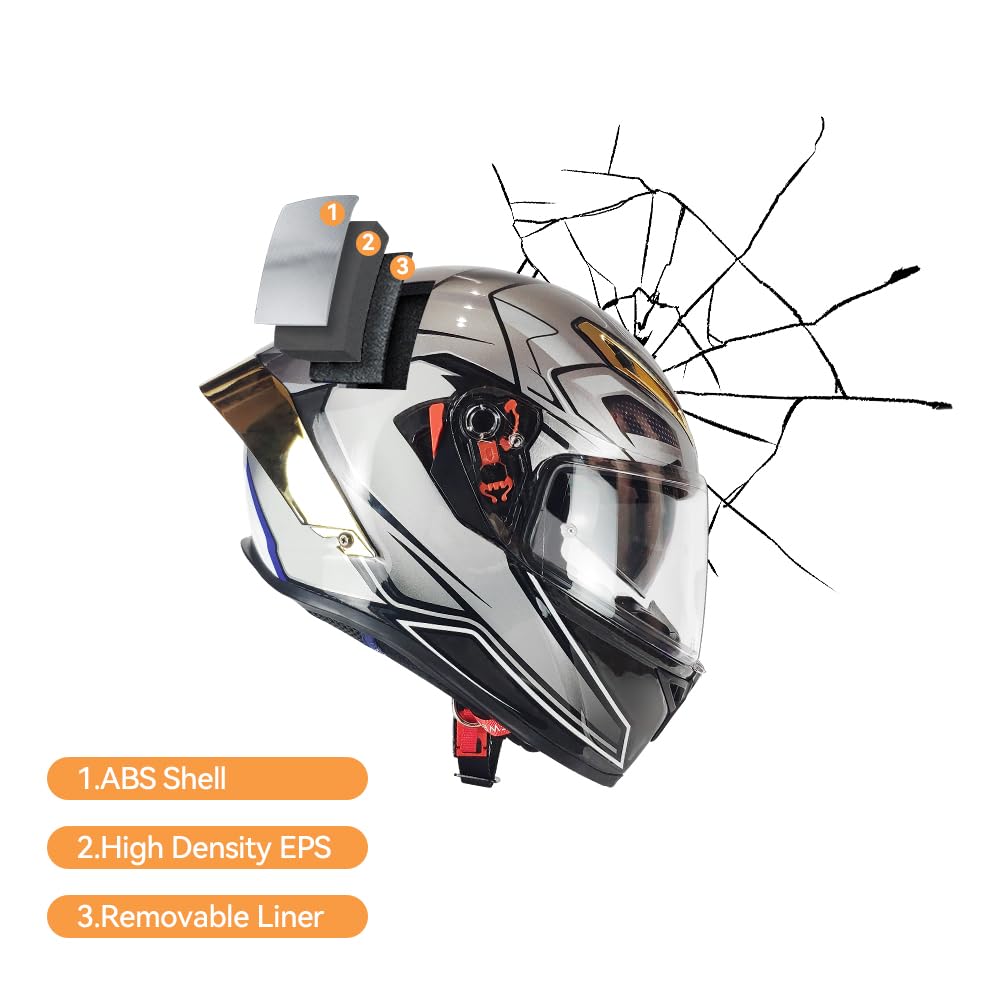 Full Face Motorcycle Helmet with Bluetooth M977071