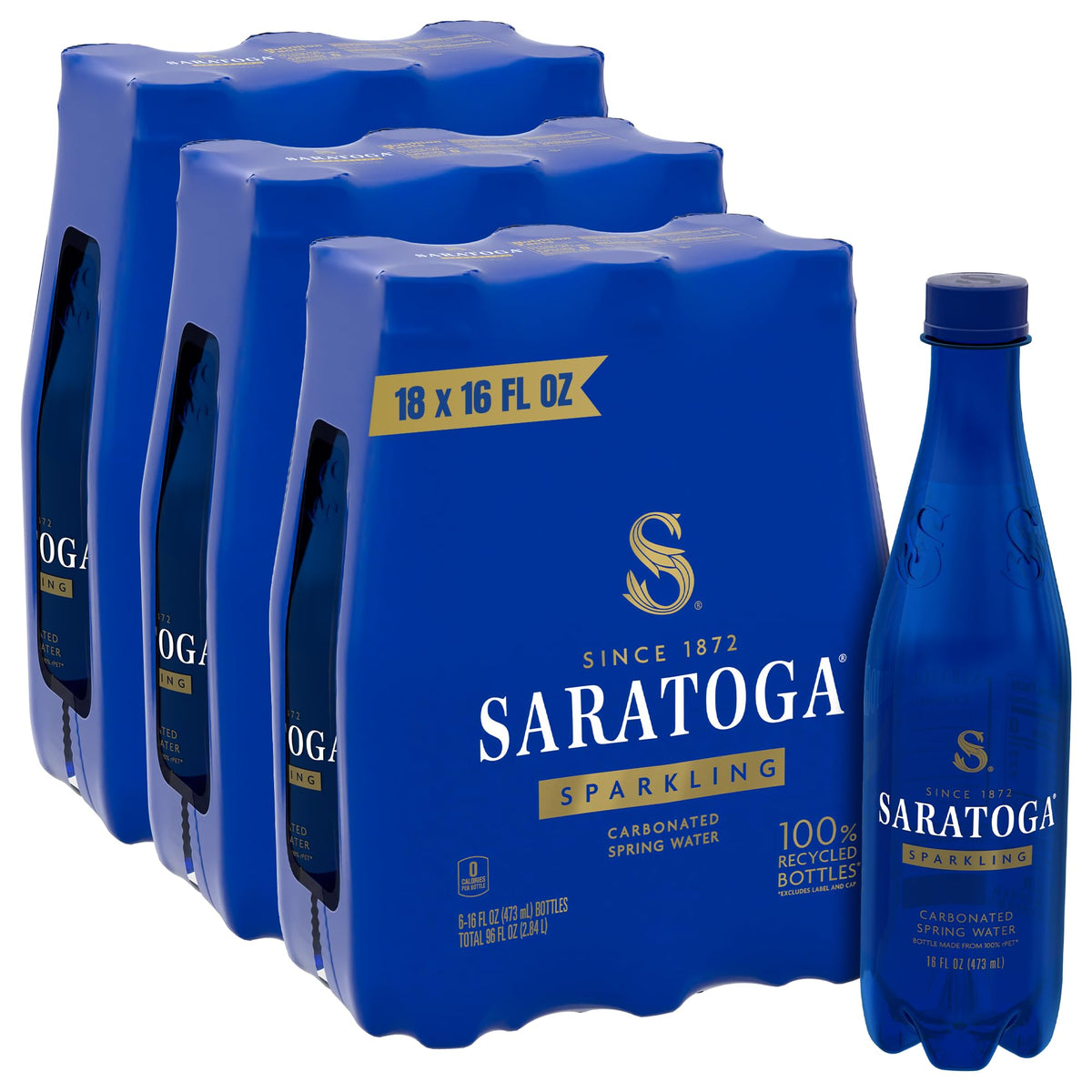 Sparkling Water Bottles 18-Pack 16 Fl Oz F188934