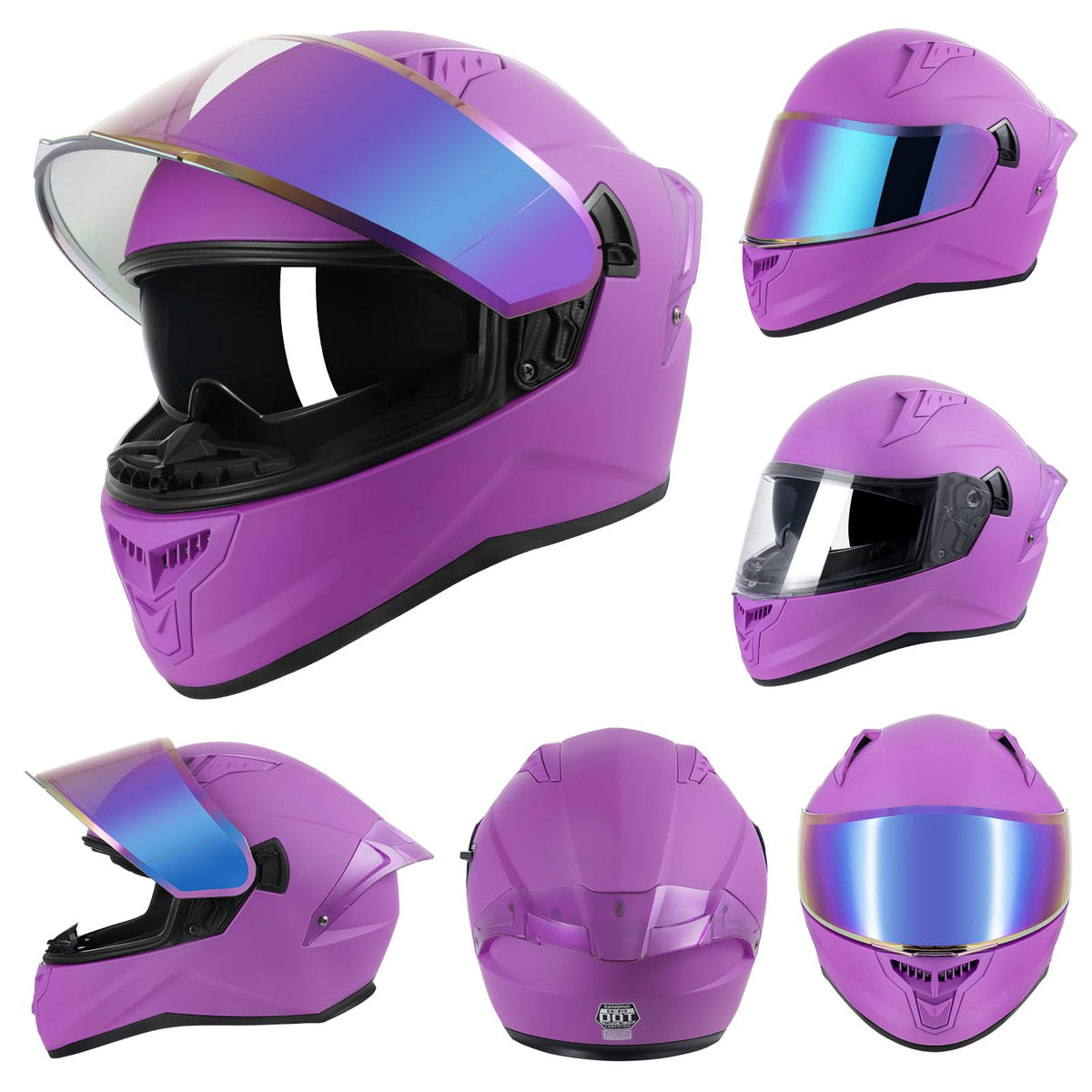 DOT Approved Full Face Motorcycle Helmets Y72972