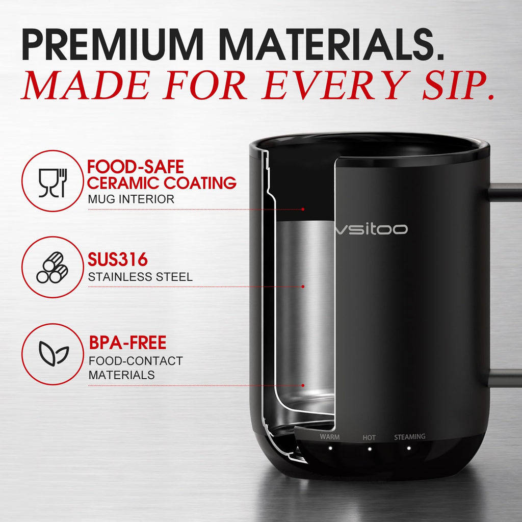 14oz Smart Self Heating Coffee Mug U24088