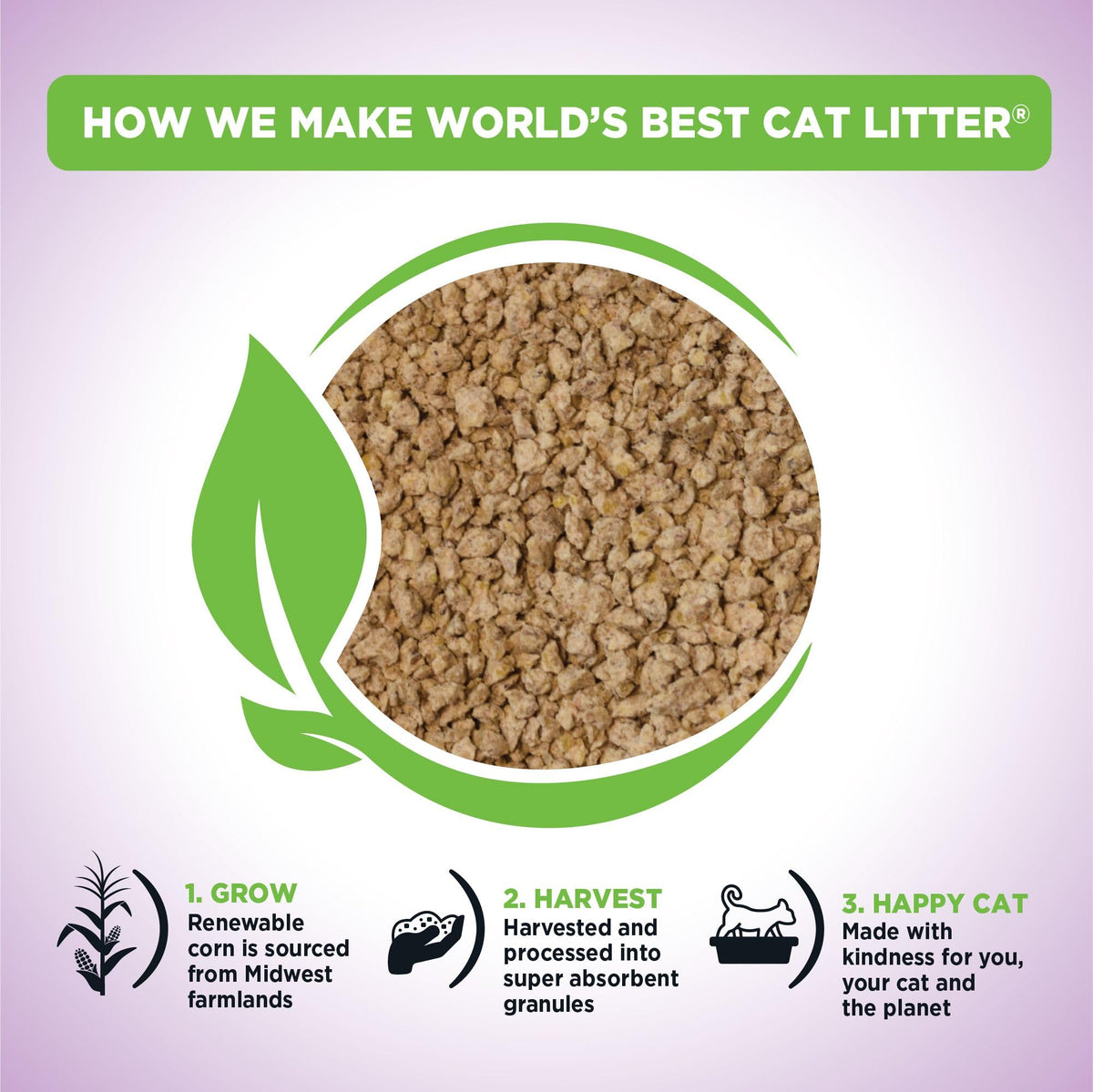 Lavender Cat Litter 15 lb Bag V820