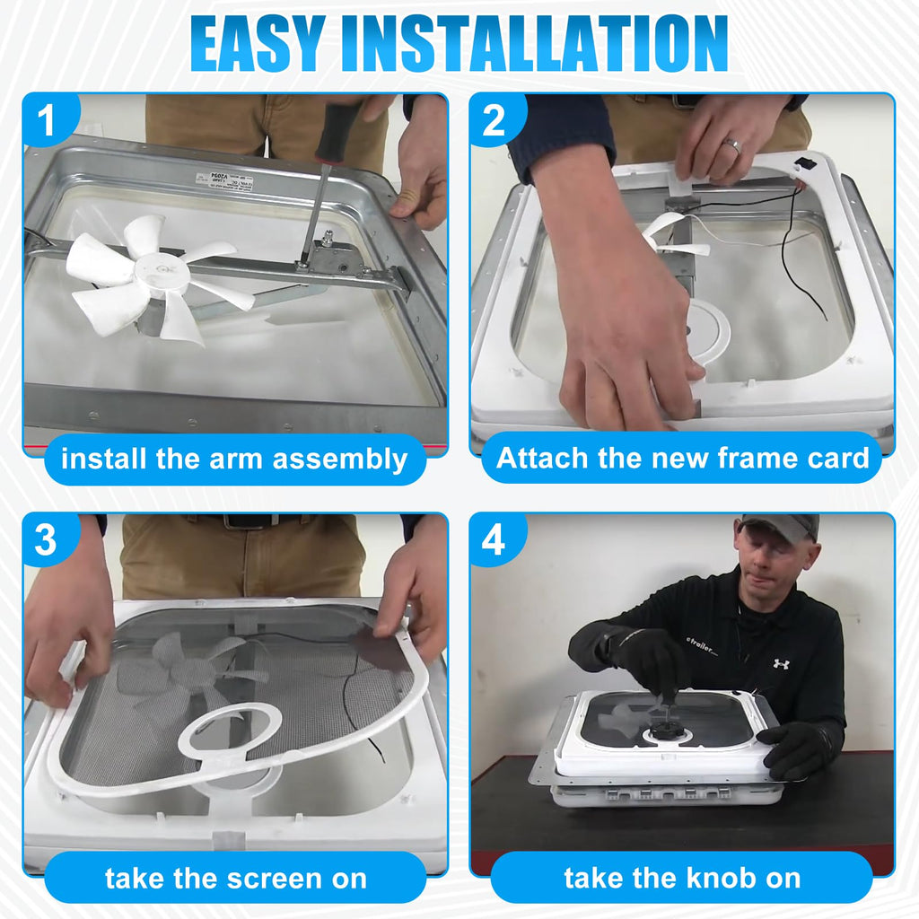 Birch White Roof Vent Frame Screen Replacement 13.5×13.5inch P2375
