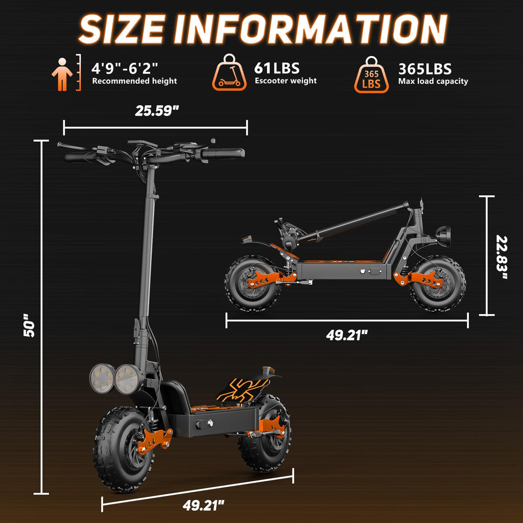 800W Motor 25 Miles Long Range Electric Scooter E425
