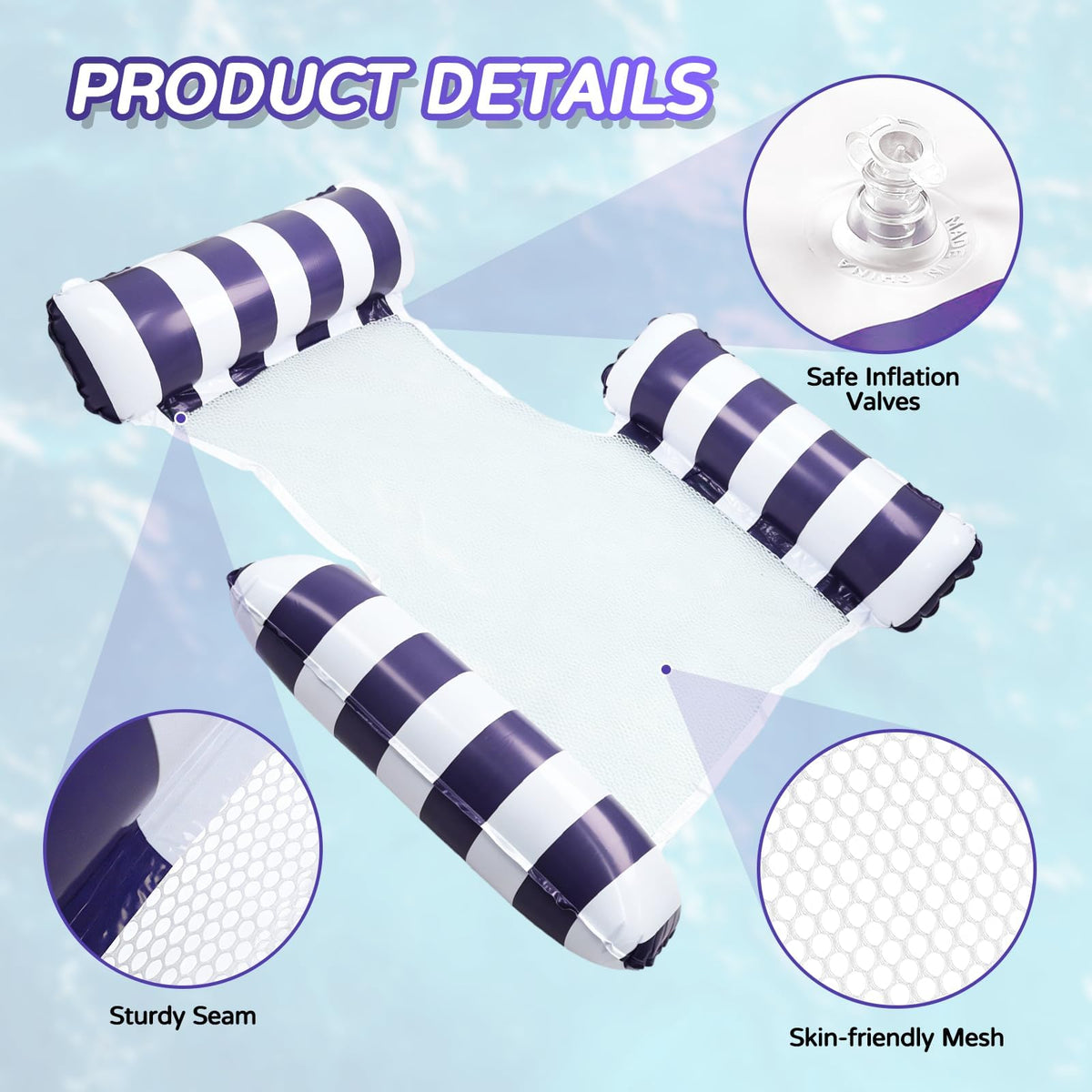 4 Pack Inflatable Pool Floats H97816