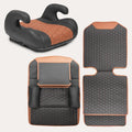 Black-Brown Backless Booster, Waterproof Seat Protector & Backseat Organizer Q1649