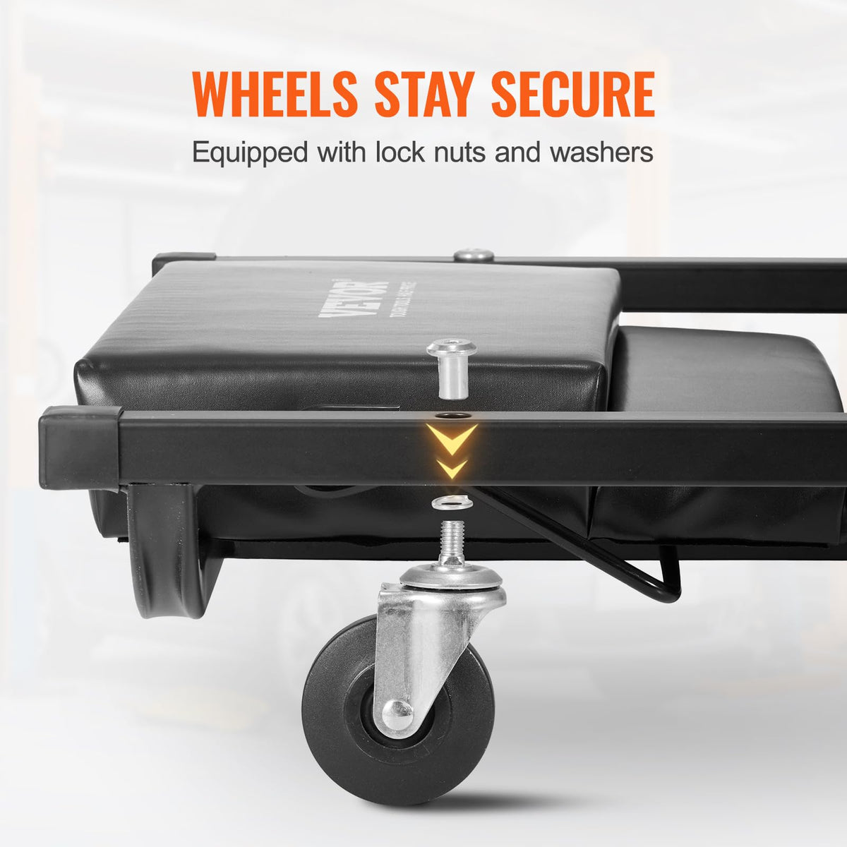40-Inch 300 lbs Capacity Automotive Rolling Creeper with 6 Casters T284