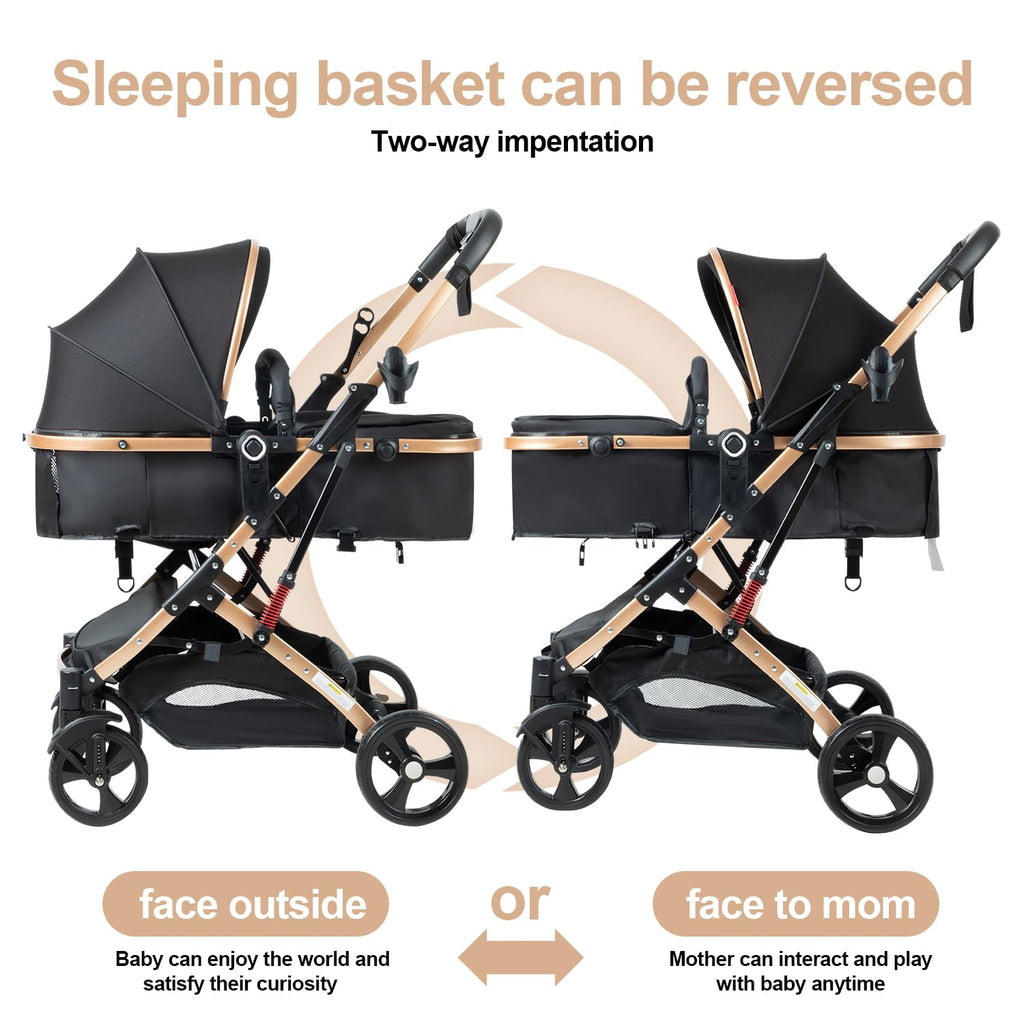 Foldable 2 in 1 Baby Stroller Y8588