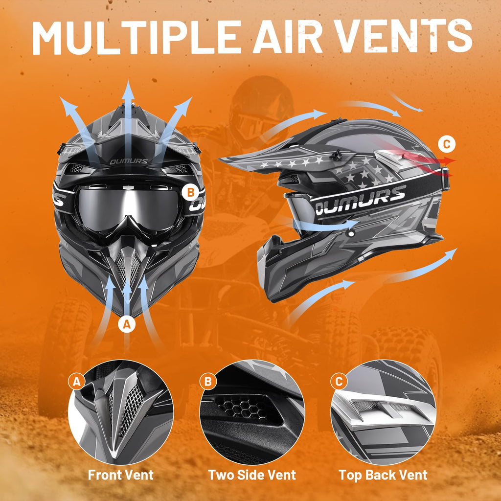 DOT Approved Full Face Motocross Helmet L4702