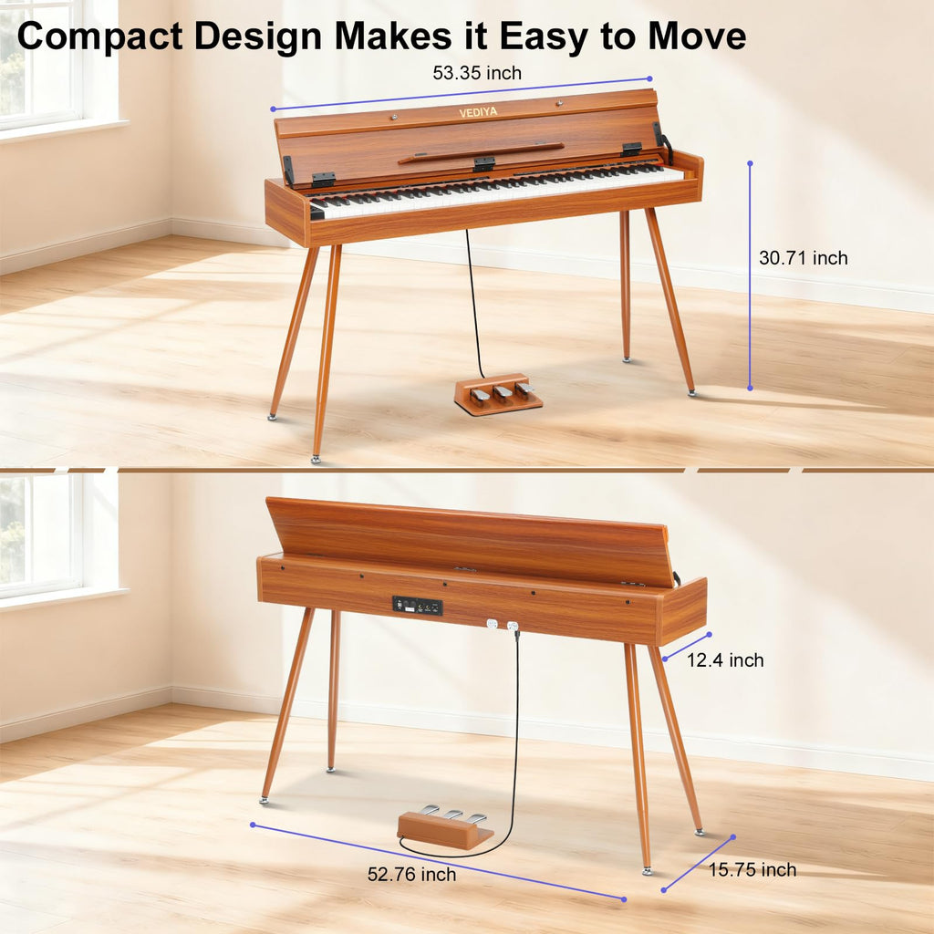 88 Key Weighted Hammer Action Digital Piano with MIDI A2617