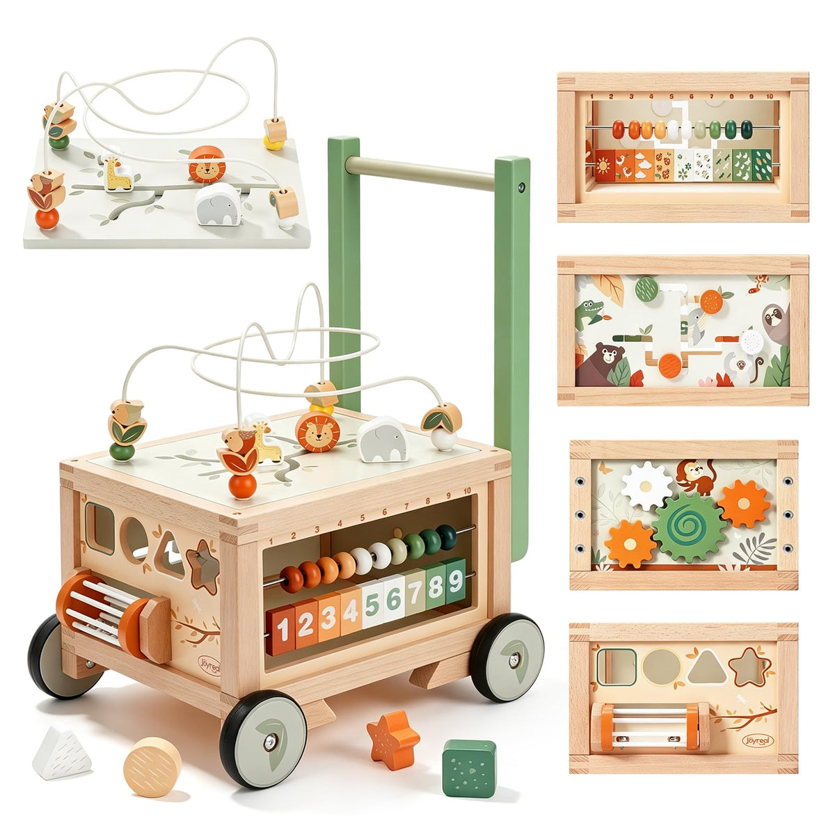 Wooden Baby Walker with Activity Cube Z193
