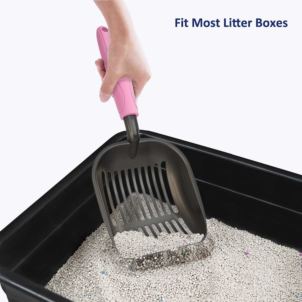 Non-Stick Aluminum Alloy Cat Litter Scoop with Long Handle O108121