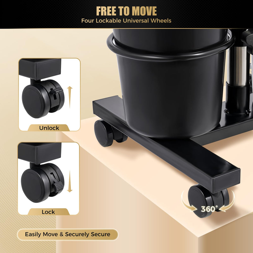 Portable Shampoo Wash Bowl with 2 Water Tanks Black R84680