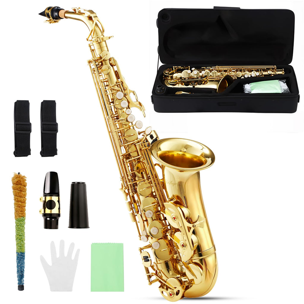 Alto Saxophone E Flat Starter Kit Gold C61651