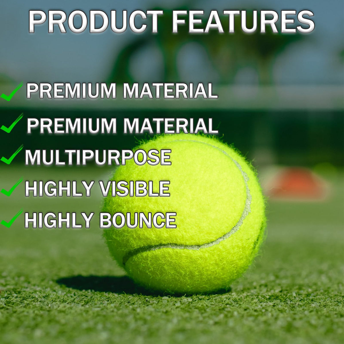 6 Pack Tennis Ball with Mesh Bag K751