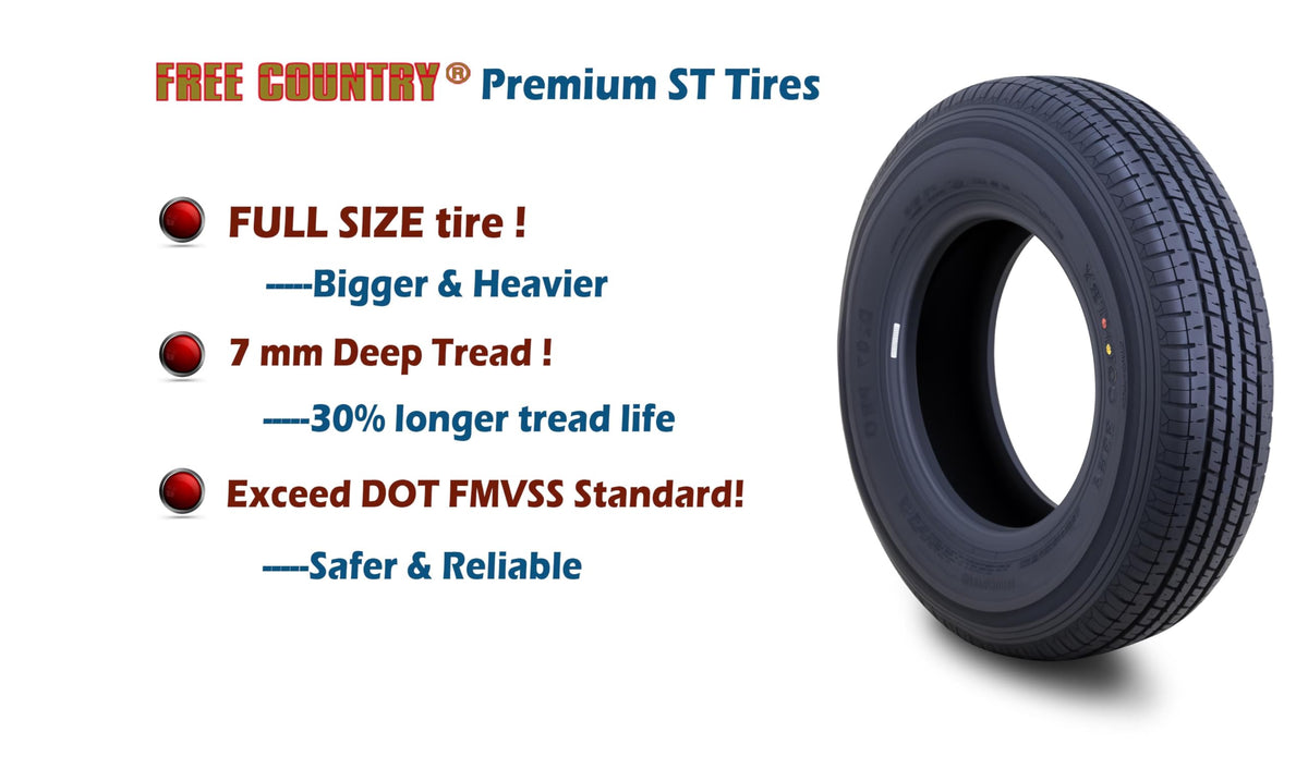 Trailer Tire ST205/75R15 8PR LRD 107N O72708