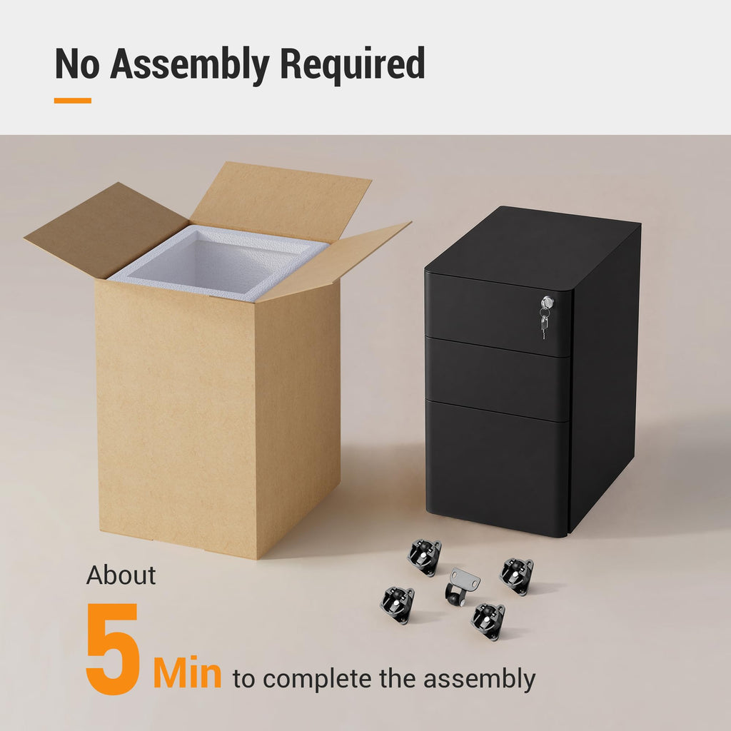 3 Drawer Mobile File Cabinet M374945