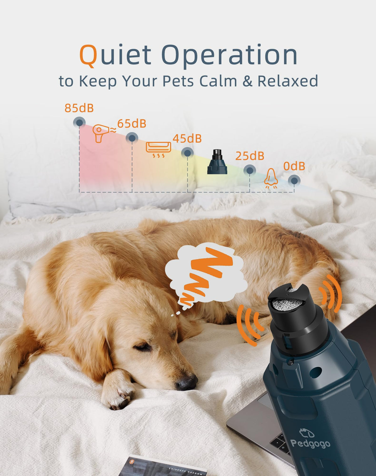 Dog Nail Grinder with 2 LED Lights H56768